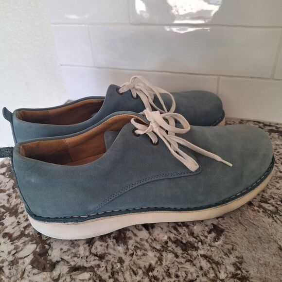 Samuel Hubbard Blue Lace-Up Suede Walking Oxford Shoe size 11.5M - Picture 3 of 11